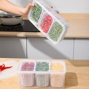Food Storage Box Produce Saver Containers for Refrigerator