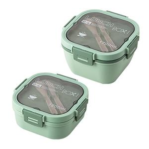 Lunch Box for Adults to Work Microwave Safe Plastic Salad Bowls Boxes with Dressing Container 