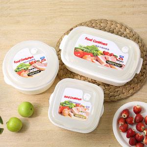 Plastic Food Containers with Lid Storage Box Microwave Safe